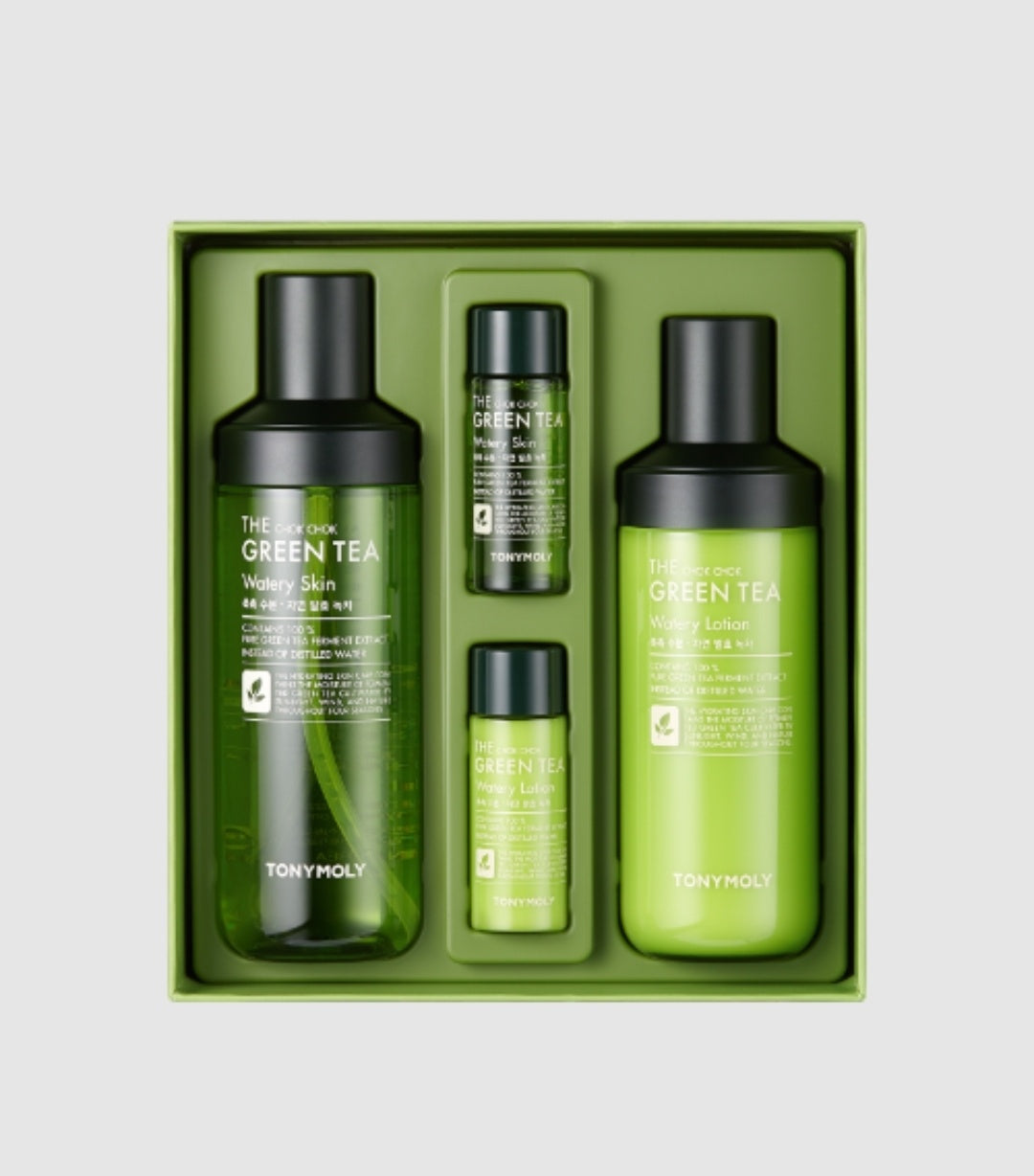 The chok chok green tea moisture 2-piece set